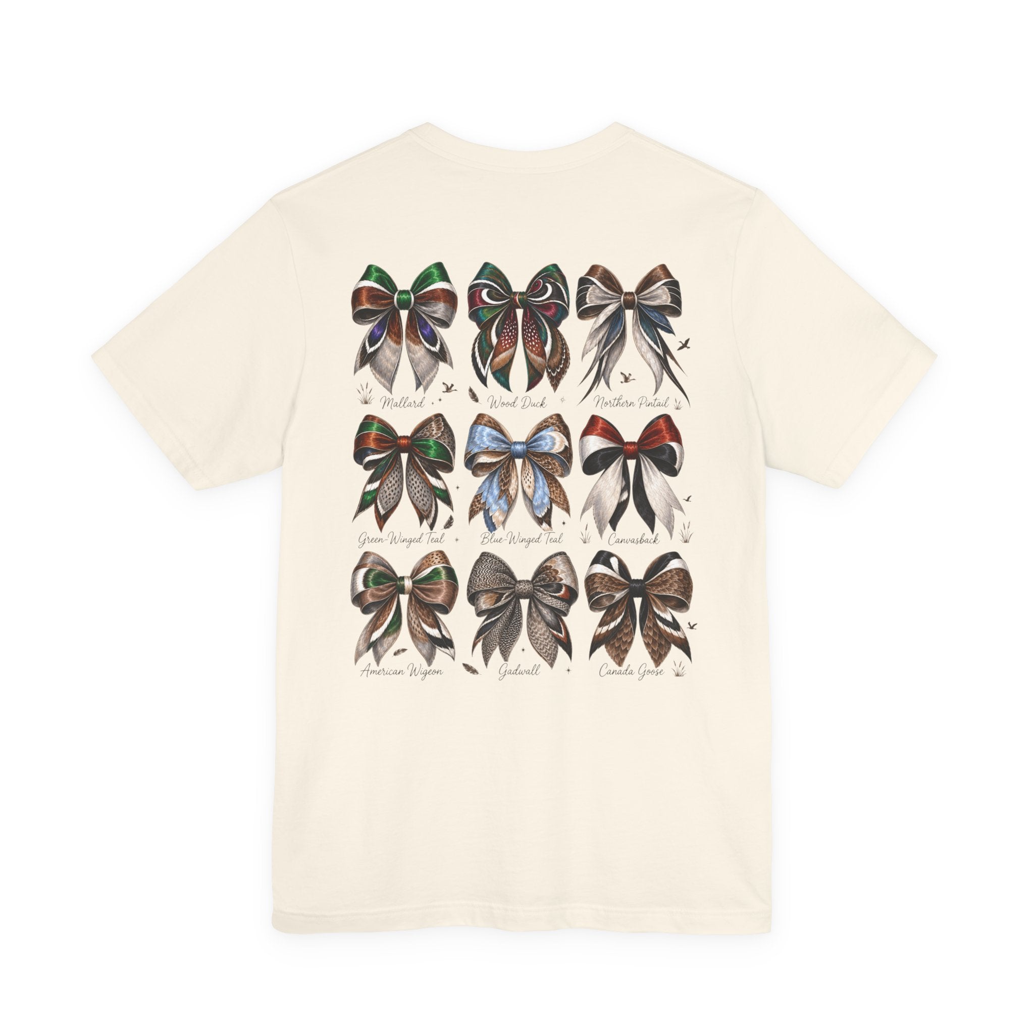 Waterfowl Bow Pattern Graphic Tee — Chasin' Drakes Chest Logo
