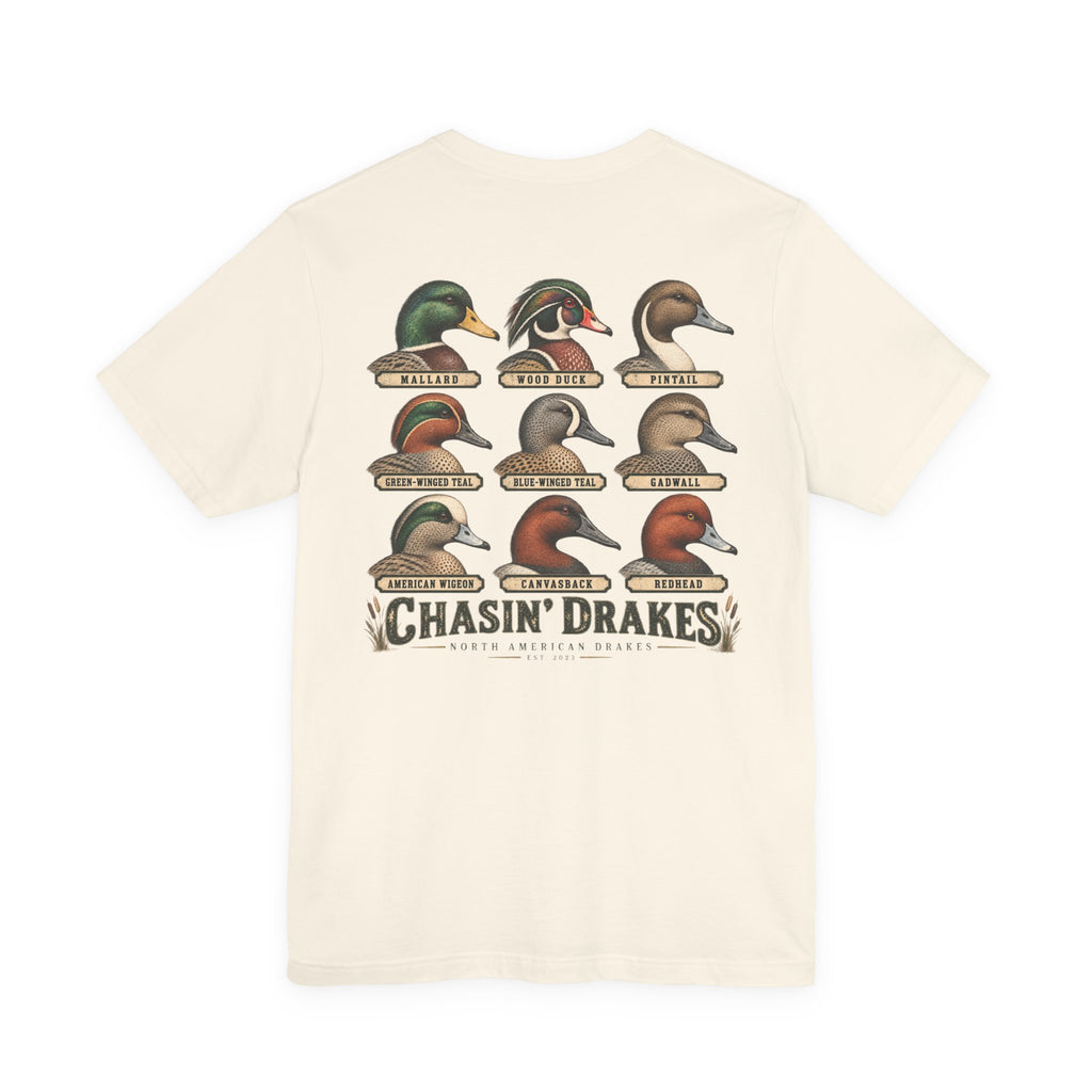 Chasin’ Drakes Waterfowl Drake Grid T-Shirt | Vintage Duck Hunting Shirt