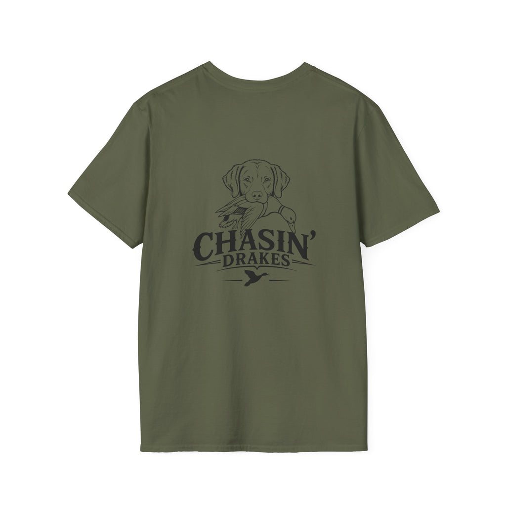 Chasin' Drakes Logo T‑Shirt — Minimal Hunting Graphic Tee