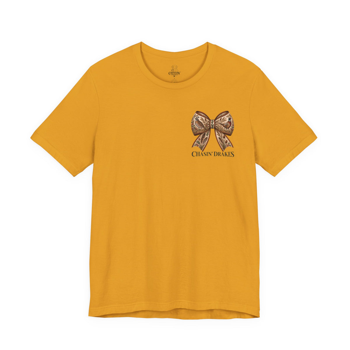 Field Dog Coquette Bow T-Shirt | Hunting Dog & Upland Bird Shirt | Chasin’ Drakes
