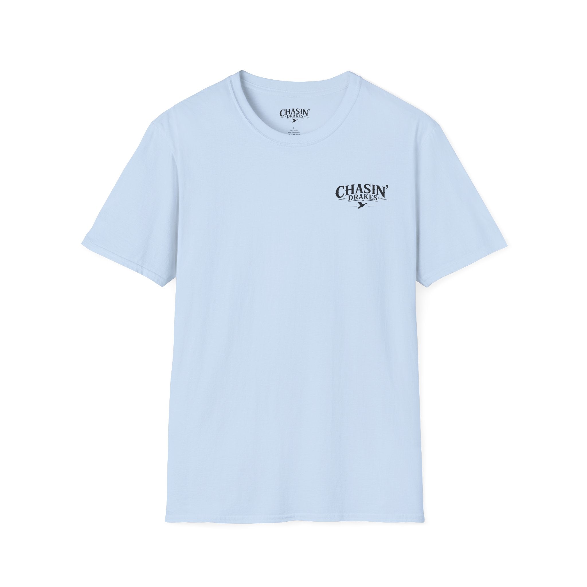 Chasin' Drakes Logo T‑Shirt — Minimal Hunting Graphic Tee